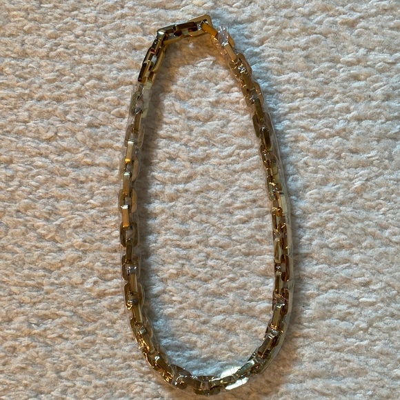 Eddie Borgo 17” Rectangular Gold Tone Chain Necklace NWT - Picture 7 of 16